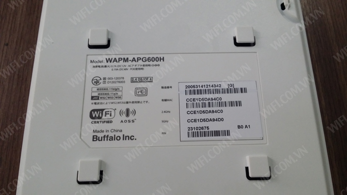 Access Point Wifi Buffalo AirStation Pro WAPM-APG600H, 200 Kết Nối
