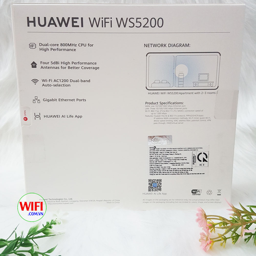 Bộ Phát Wifi Huawei WS5200 - Tốc độ 1167Mbps