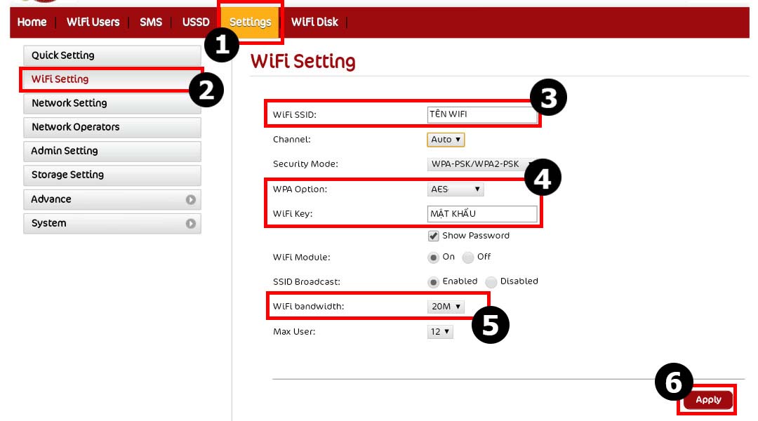 Hướng dẫn cài đặt chi tiết bộ phát wifi 3G/4G JAZZ MF673
