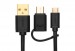 Ugreen US142 cáp chuyển đổi USB 2.0 sang Micro USB và USB chuẩn C mạ vàng hai đầu (0.25M, 0.5M, 1M)