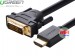 Cáp chuyển đổi HDMI to DVI 24+1 Ugreen 10164 loại 8m chính hãng