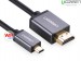 Cáp chuyển đổi Micro HDMI to HDMI 3m Ugreen 10143 hàng chính hãng