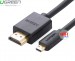 Cáp chuyển Micro HDMI (type D) sang HDMI (type A) 2m Ugreen 30103 hàng chính hãng