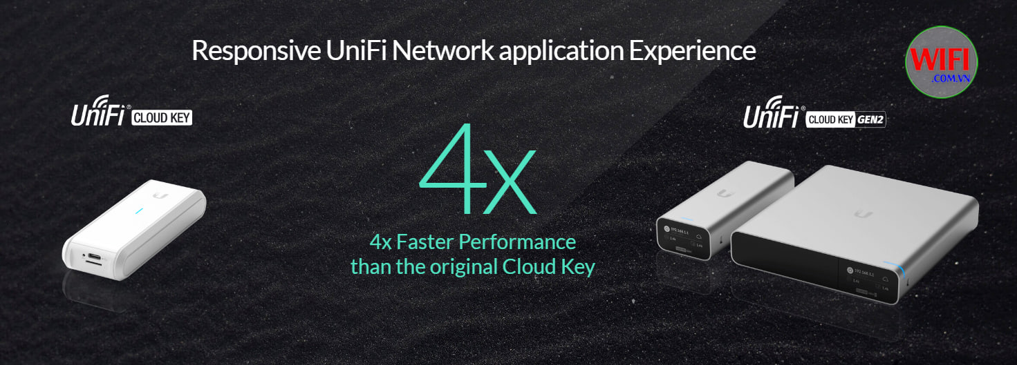 UniFi Cloud Key Gen2 mạnh mẽ hơn 4 lần Cloud Key thông thường