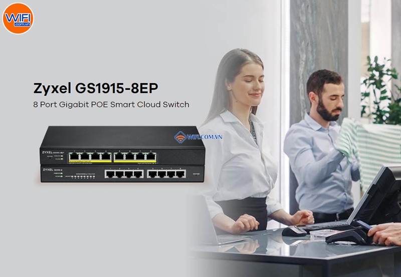 zyxel GS1915-8EP - switch 8 cổng poe smart managed
