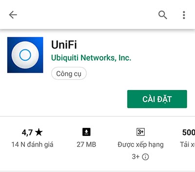 Tải ứng dụng UniFi trên smart phone