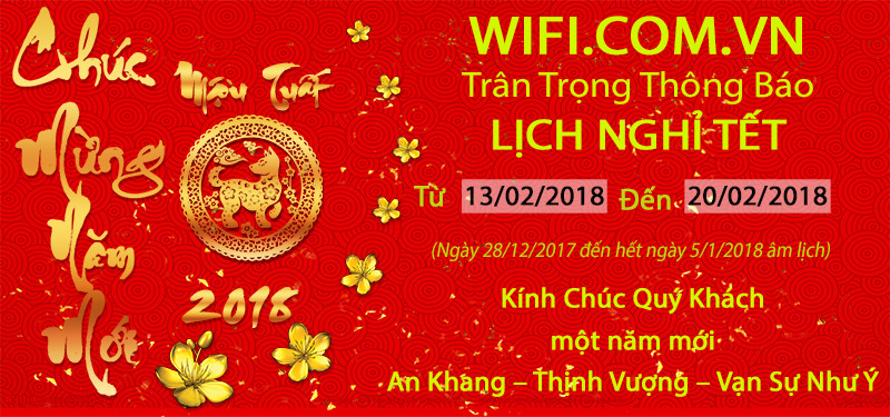 Lịch Nghỉ Tết Nguyên Đán 2018