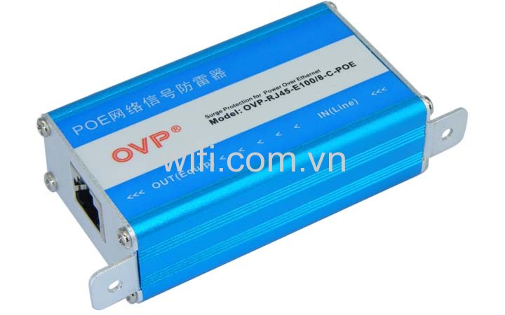 Chống Sét RJ45 Ethernet LAN Lightning Surge Protection Adapter OVP-RJ45-E100/8-C-POE