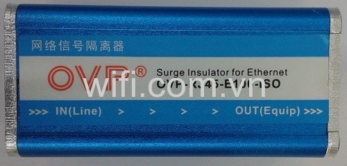 Chống Sét RJ45 Ethernet LAN Lightning Surge Protection Adapter OVP-RJ45-E100-ISO
