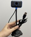 Webcam cắm USB, Độ phân giải 720P, Tích hợp Micro, Có chân đế, thân cao có thể uốn cong