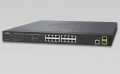 Switch Thông Minh Planet GS-4210-16T2S, Gigabit Ethernet Switch 16-Port 10/100/1000Mbps + 2-Port 100/1000Mbps SFP L2/L4 SNMP Manageable 