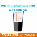 USB Wifi Mini  Comfast CF-WU720N - Tương Thích Với 1 số Smart Tivi, 150Mps High Speed