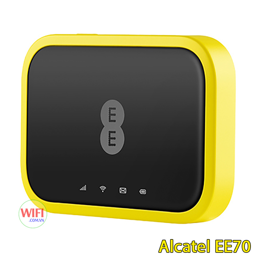 Bộ Phát Wifi 4G Alcatel EE70, Tốc Độ 4G 300Mbps, Pin 2150mAh, Wifi 802.11ac Hỗ Trợ 20 Kết Nối