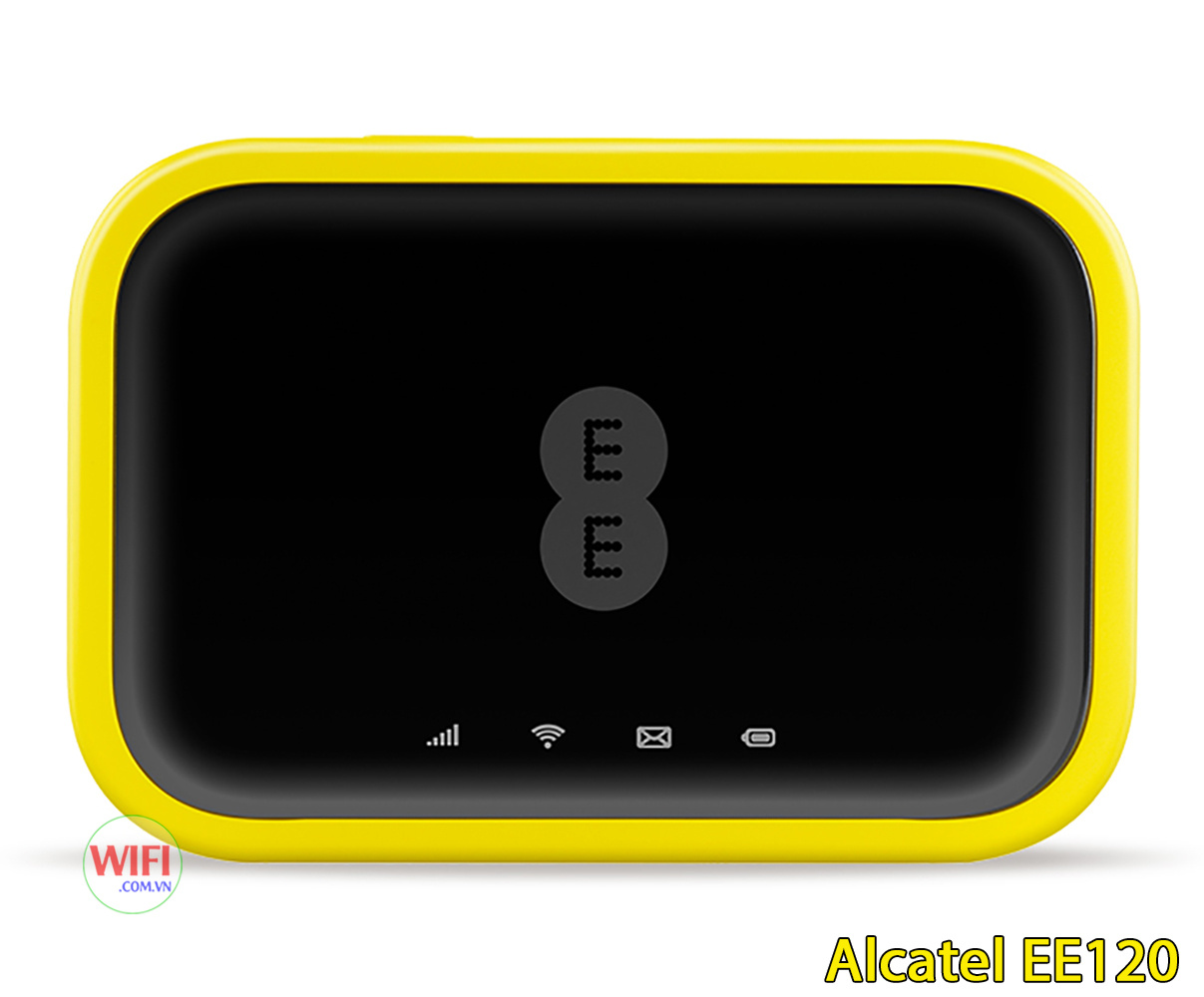 Bộ Phát Wifi 4G Cao Cấp Alcatel EE120, Tốc Độ 4G 600Mbps, Pin 4300mAh, Wifi 802.11ac Hỗ Trợ 20 Kết Nối