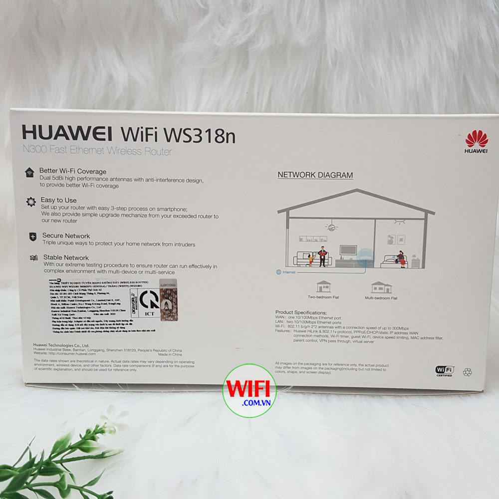 Bộ Phát Wifi Huawei WS318n