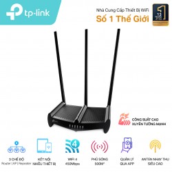 Bộ Phát Wifi Công Suất Cao Tplink WR941HP, Có chức năng Repeater, 3 anten 9dbi