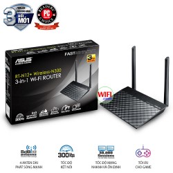 ASUS RT-N12+ Bộ phát Wifi Chuẩn N Tốc Độ 300Mbp