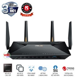 Router Wifi ASUS BRT-AC828 Hai băng tần, Chuẩn AC2600, Dual WAN (hỗ trợ fail-over & load balancing).