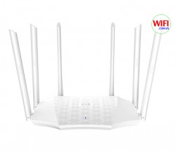 Bộ Phát Wifi Tenda AC21, Hai Băng Tần chuẩn AC MU-MIMO Tốc Độ 2033Mbps, 6 anten 6dbi Cho Khả Năng Phủ Sóng Mạnh Mẽ