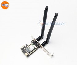Card Thu WiFi NetMax PCI-E Intel 7265NGW chuẩn AC 867Mbps, Dual Band, Bluetooth 4.2