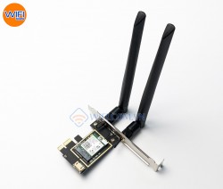 Card WiFi Intel AX200, Chuẩn WiFi 6, Card mạng không dây chuẩn PCI-E tốc độ 2400Mbps