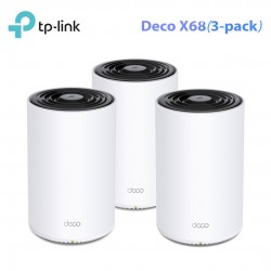 Mesh System WiFi 6 TP-Link Deco X68 | AX3600 | Tri-band | AI-Driven Mesh | Pack 3