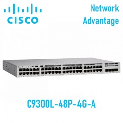 Switch Managed Cisco Catalyst C9300L-48P-4G-A | 48 Ports GE | 4x1G uplink | Network Advantage