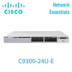 Switch Managed PoE+ Cisco Catalyst C9300-24U-E | 24 Ports GE | PoE+ 830W | Network Essentials
