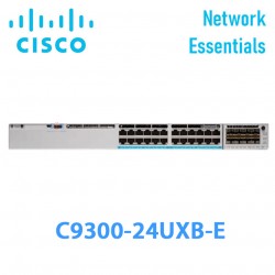 Switch Managed PoE+ Cisco Catalyst C9300-24UXB-E | 24 Ports Multi Gigabit | PoE+ 560W | modular uplinks UPOE | Network Essentials