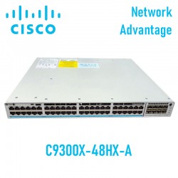 Switch Managed PoE+ Cisco Catalyst C9300X-48HX-A | 48 Ports GE PoE 90W | Modular Uplinks | 590W | Network Advantage