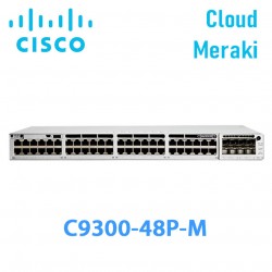 Switch Managed PoE+ Cisco Catalyst C9300-48P-M | 48 Ports GE | Cloud Meraki