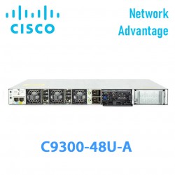 Switch Managed PoE+ Cisco Catalyst C9300-48U-A | 48 Ports GE | PoE+ 822W | Network Advantage