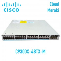 Switch Managed Cisco Catalyst C9300X-48TX-M | 48 Ports GE | Modular Uplinks | Cloud Meraki
