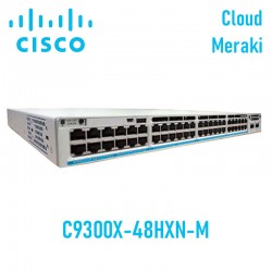 Switch Managed PoE+ Cisco Catalyst C9300X-48HXN-M | 48 Ports Multi-G UPOE+ | Modular Uplinks | 690W | Cloud Meraki