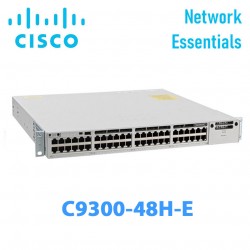 Switch Managed PoE+ Cisco Catalyst C9300-48H-E | 48 Ports GE | PoE+ 822W | Network Essentials