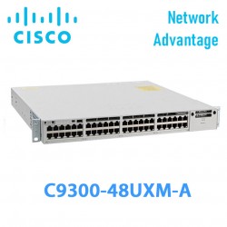 Switch Managed PoE+ Cisco Catalyst C9300-48UXM-A | 36 Ports 2.5GE, 12 port 10GE | PoE+ 490W | Network Advantage