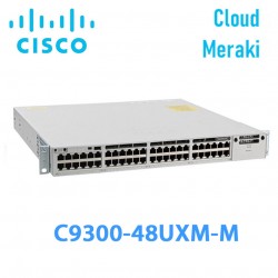 Switch Managed PoE+ Cisco Catalyst C9300-48UXM-M | 48 Ports PoE+ | Modular Uplinks | 490W | Cloud Meraki