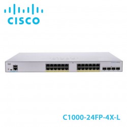 Switch Layer 2 Cisco Catalyst C1000-24FP-4X-L | 24 Port RJ45 1G | 4 Port SFP+ 10Gb | 370W PoE