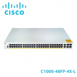 Switch Layer 2 Cisco Catalyst C1000-48FP-4X-L | 48 Port PoE+ RJ45 | 4 Port SFP+ 10Gb | 740W 