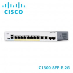 Switch Layer 3 Cisco Catalyst C1300-8FP-2G | 8 Port PoE + | 2 Port Combo Uplink | 120W 