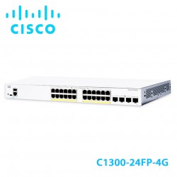 Switch Layer 3 Cisco Catalyst C1300-24FP-4G | 24 Port PoE+ | 4 SFP 1Gb | 375W