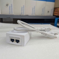 Nguồn PoE Cổng Gigabit 2.5G 48V-0.65A 30w Chuẩn 802.3 af/at (POE-48-30W-2G-WH)