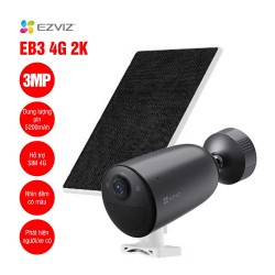 Camera IP ngoài trời 3MP EZVIZ EB3 4G 2K dùng pin năng lượng
