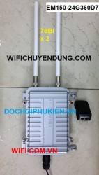 EM150-24G3607D: Bộ phát Wifi chuyên dụng ngoài trời khoảng cách xa tốc độ 150Mbps 2.4Ghz Anten vô hướng