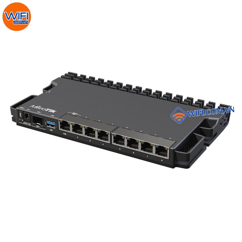 Router Mikrotik RB5009UG+S+IN  CPU Quad-core 1.4Ghz, RAM 1GB, 7 cổng RJ45 Gb, 1 cổng RJ45 2.5Gb, SFP 10Gb