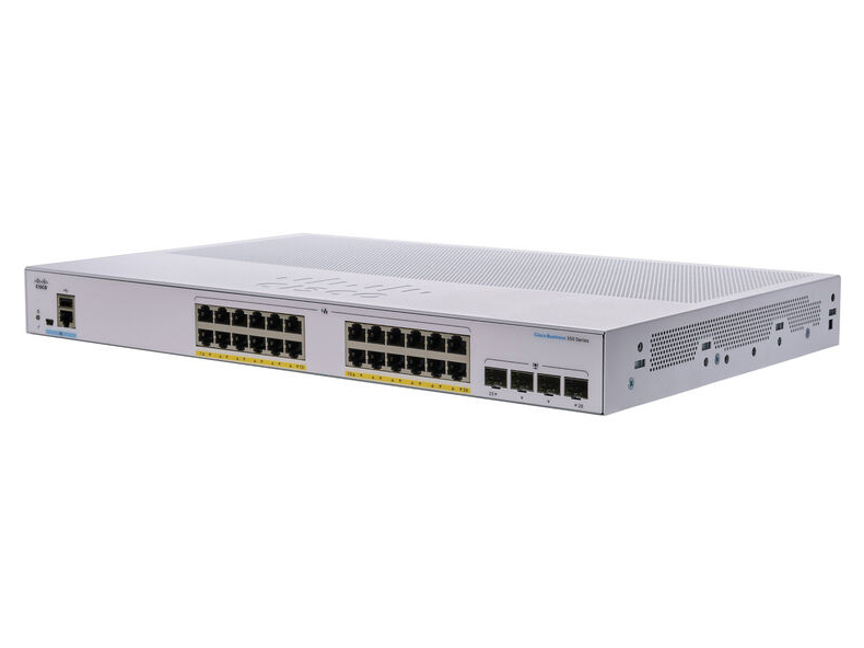 Switch Managed Cisco 24 Port Gigabit PoE+ 370W CBS350-24FP-4G-EU