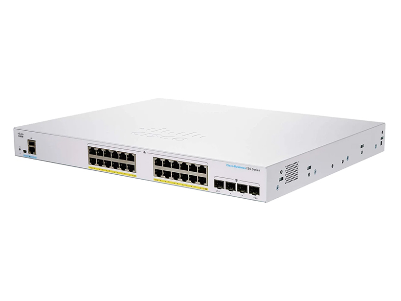 Switch Managed Cisco 24 Port Gigabit PoE+ 100W CBS250-24PP-4G-EU