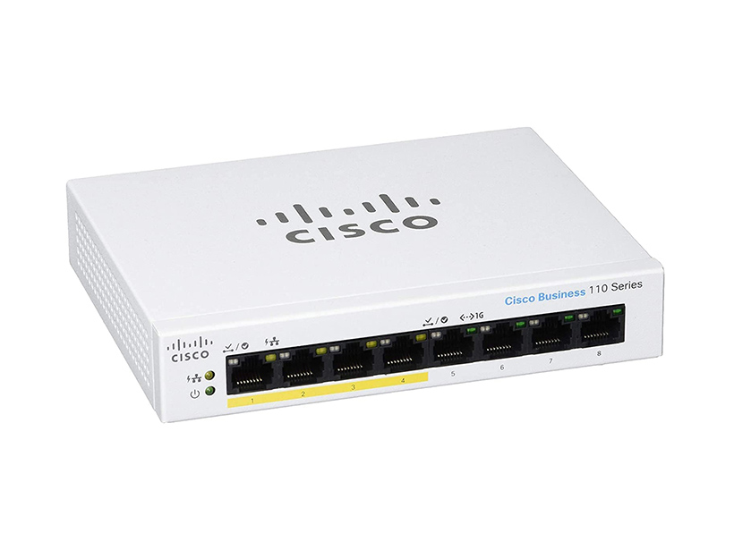 Switch Unmanaged Cisco Gigabit 8 Port CBS110-8PP-D-EU - 4 Port PoE (32W)