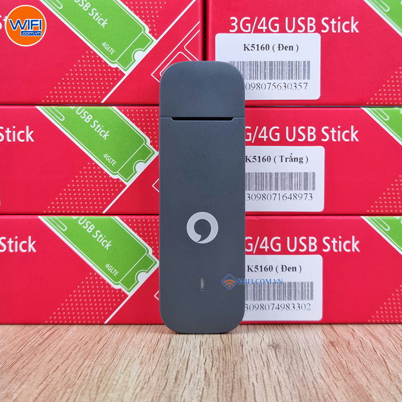 USB Dcom 3G/4G Vodafone K5160 (Connect USB speed 6) Tốc độ 4G LTE lên tới 150Mbps