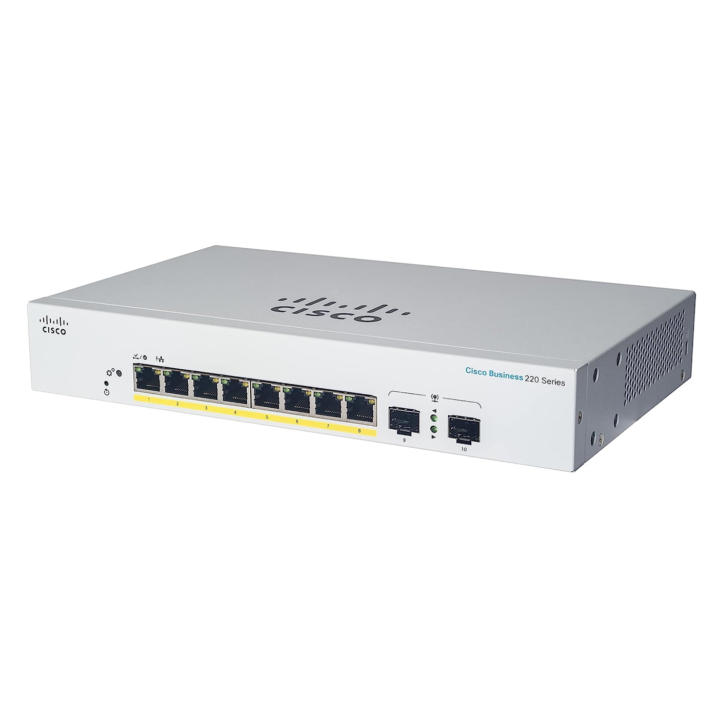 Cisco CBS220-8FP-E-2G 10 Port PoE+ 130W Gigabit Smart Switch